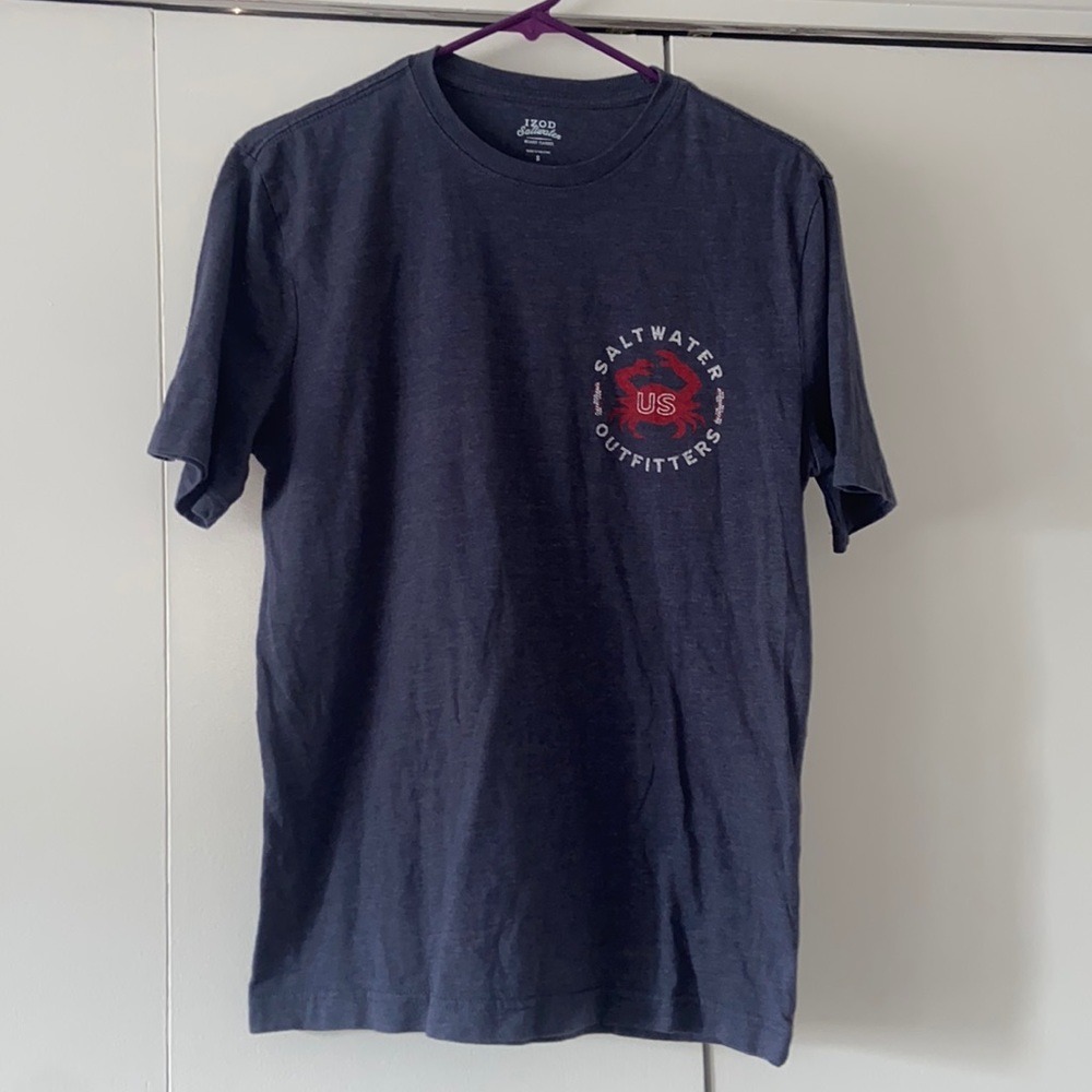 Mens Navy IZOD T-Shirt Size Small